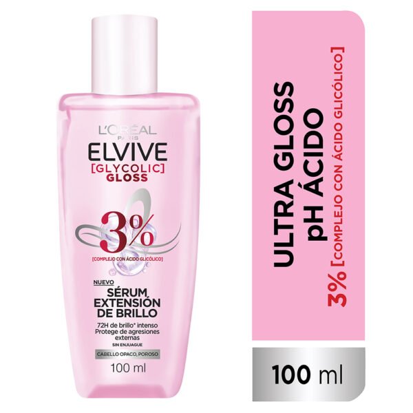 Elvive Glycolic Gloss Serum Extension de Brillo 100ml