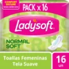 Ladysoft Normal Soft Toallas Femeninas con Alas x16